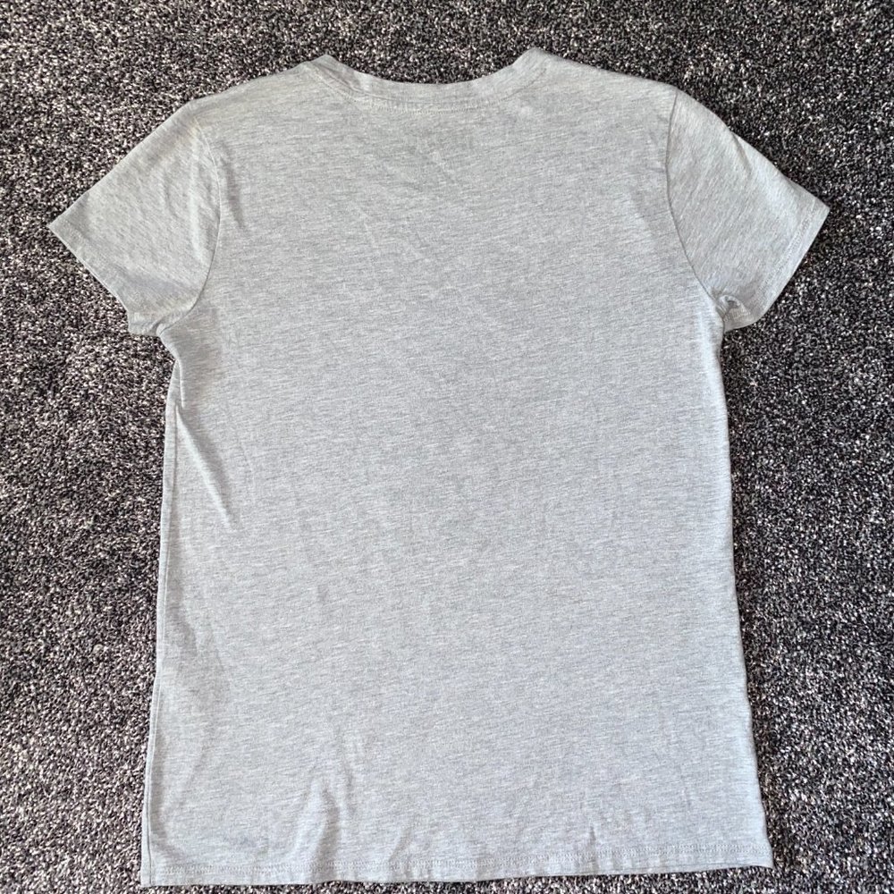 Lucky Brand AC\DC Pink Gray T-shirt with Guitar - Picture 3 of 4